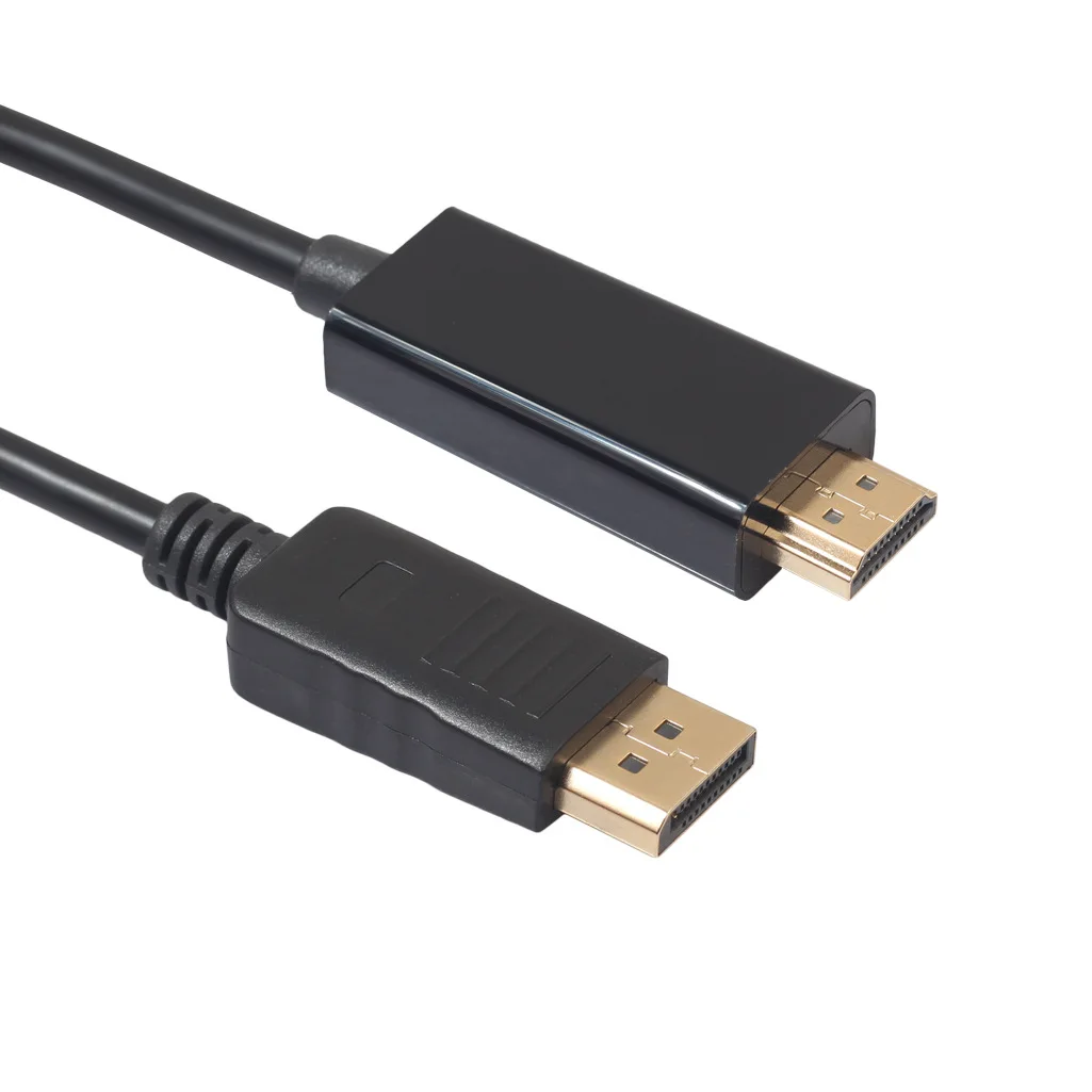 Черный 1 м 8/3 М 1080P высокой четкости DisplayPort DP к HDMI компьютерный видеокабель для ноутбука