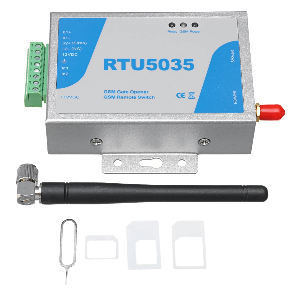 

RTU5035 GSM Gate Opener Relay Switch Phone Wireless Remote Controller Door Access Wireless Opener For Home Secure Systems
