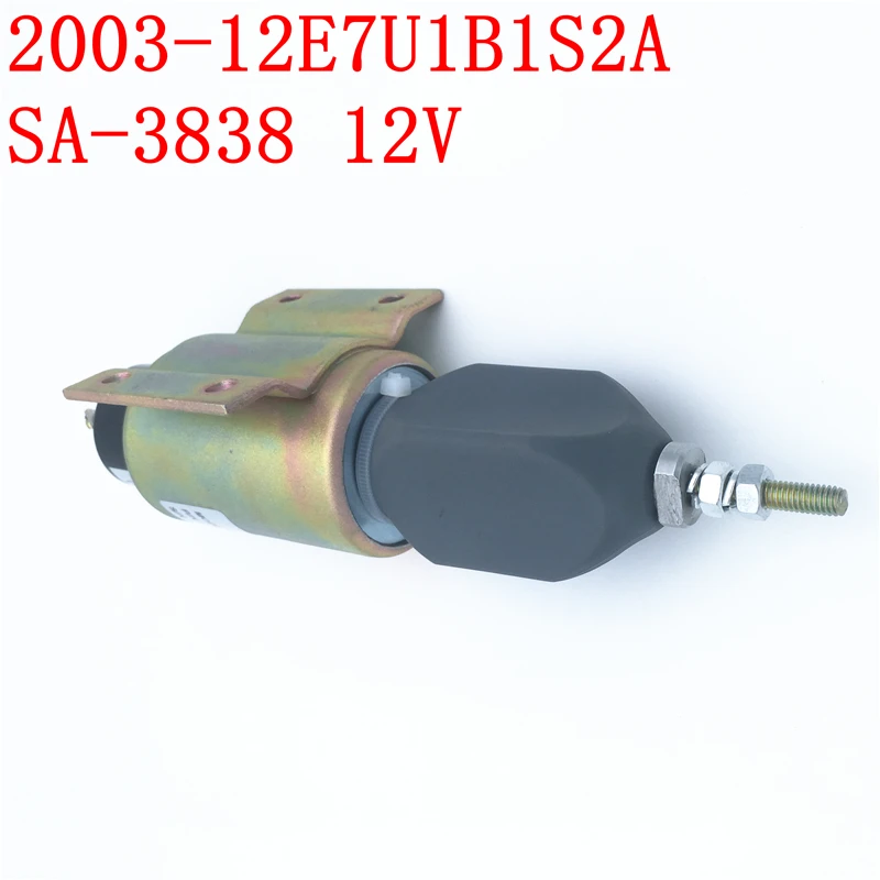 Электромагнит останова SA-3838-12 2003-12E7U1B1S2A 12V для экскаватора
