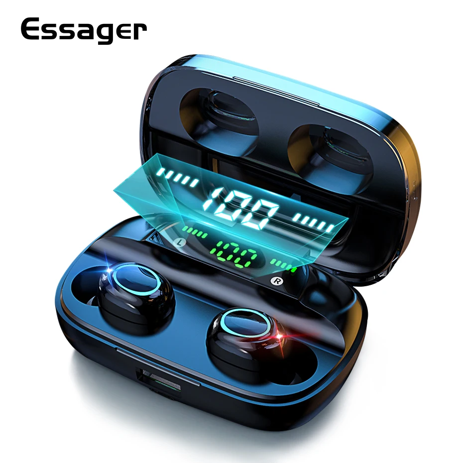 Essager S11 TWS Беспроводные Bluetooth 5 0 наушники мини беспроводные настоящие для телефона