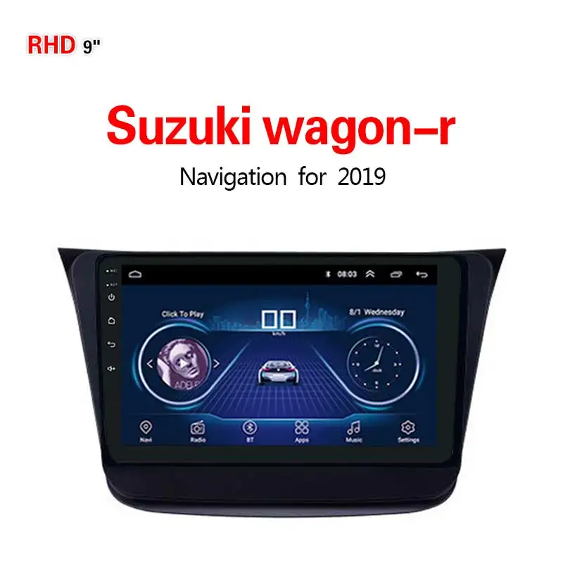 WIFI 1G16G Lionet gps-навигатор для автомобиля Suzuki wagon-r 9 дюймов RS2018X - Размер экрана, дюймов: WIFI 1G16G