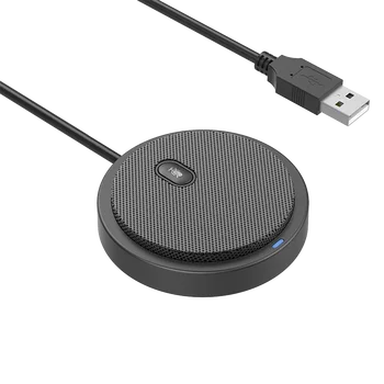 

YM-200S USB Conference Microphone Condenser 360° Omnidirectional Plug & Play for PC Gaming Laptop Video Meeting Chatting