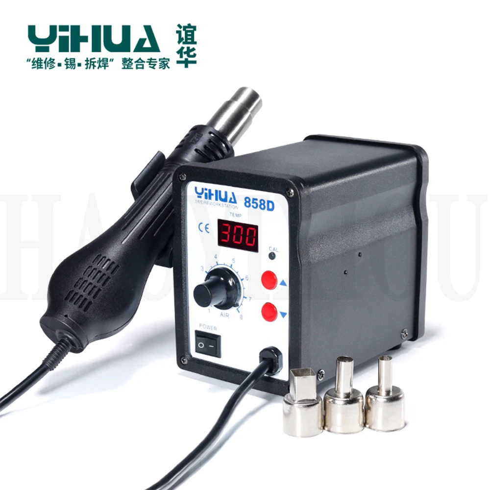YIHUA 858D Регулируемый Теплый пистолет воздушного давления цифровой дисплей