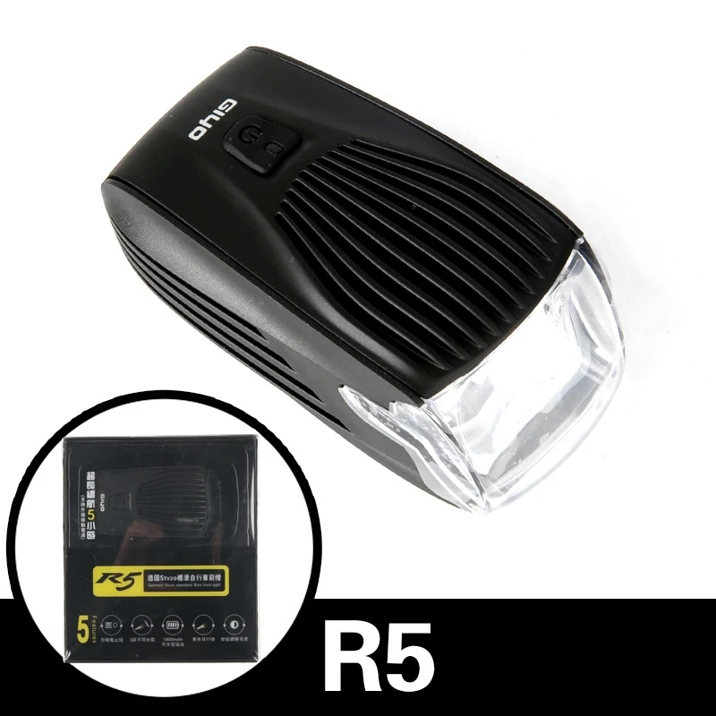 Велосипедный передний светодиодный фонарь GIYO R5 260 люмен велосипедный зарядка