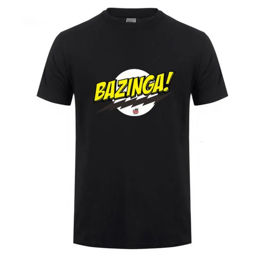 

one yona The Big Bang theory T Shirt Summer Short Sleeve Bazinga Men Cotton Men Sheldon Cooper T Shirts Top Camisetas Masculinas