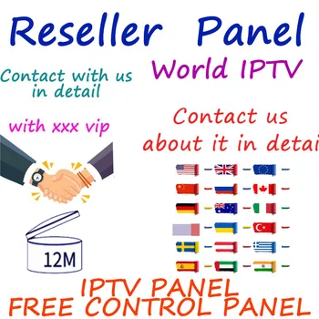 

World IPTV Panel for Reseller 9000+mov HD Sport English Portugal Spanish Arabic French IPTV TV box only no channels included