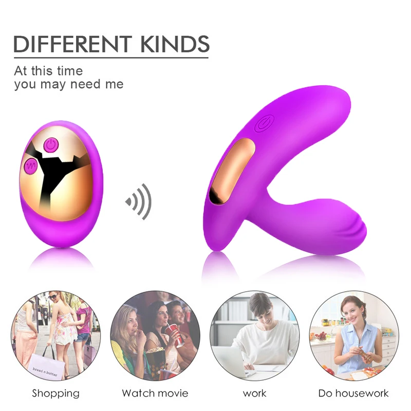 Носимые трусики бабочка фаллоимитатор вибратор для женщин G Spot Стимулятор