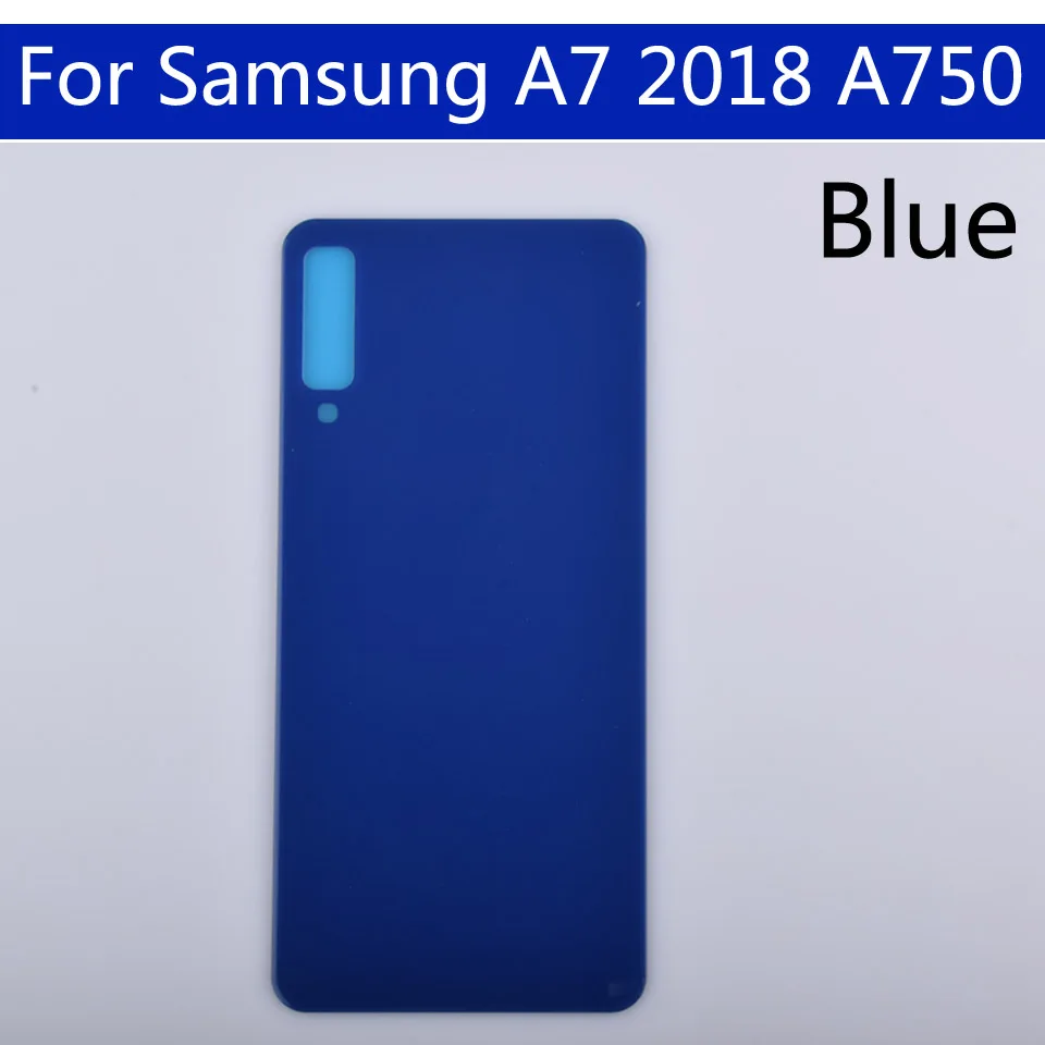 10 шт./партия для Samsung Galaxy A7 A750 A750F SM-A750F задняя крышка батарейного отсека чехол 3D стеклянный чехол на заднюю крышку задняя дверь шасси