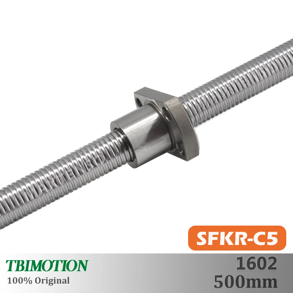 

TBI Motion SFK1602 C5 Ground Ball Screw High Precision Mini Ballnut 500mm Flange CNC parts 2mm lead Mini 3d printer Premium