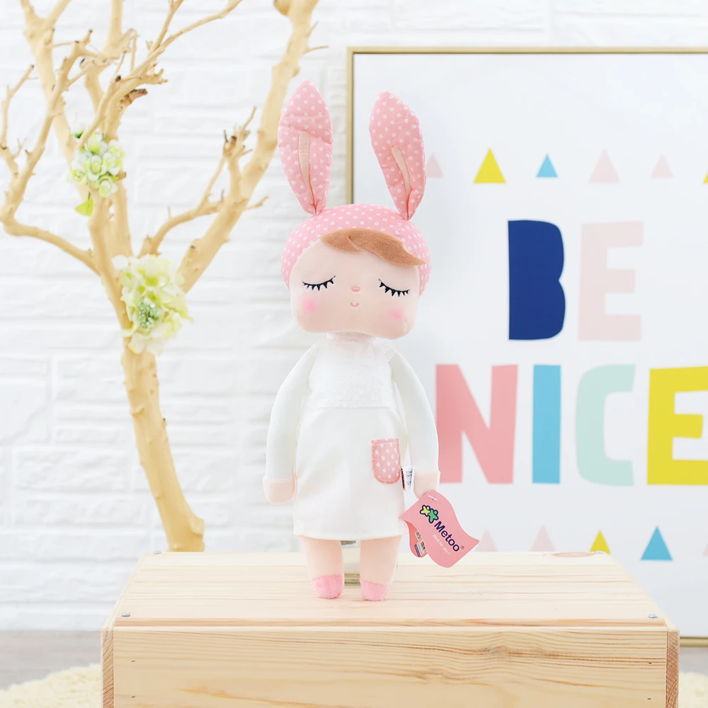 34cm Metoo Doll Soft Plush Toys For Girls Baby Cute Rabbit Beautiful Angela Stuffed Animals Kids | Игрушки и хобби