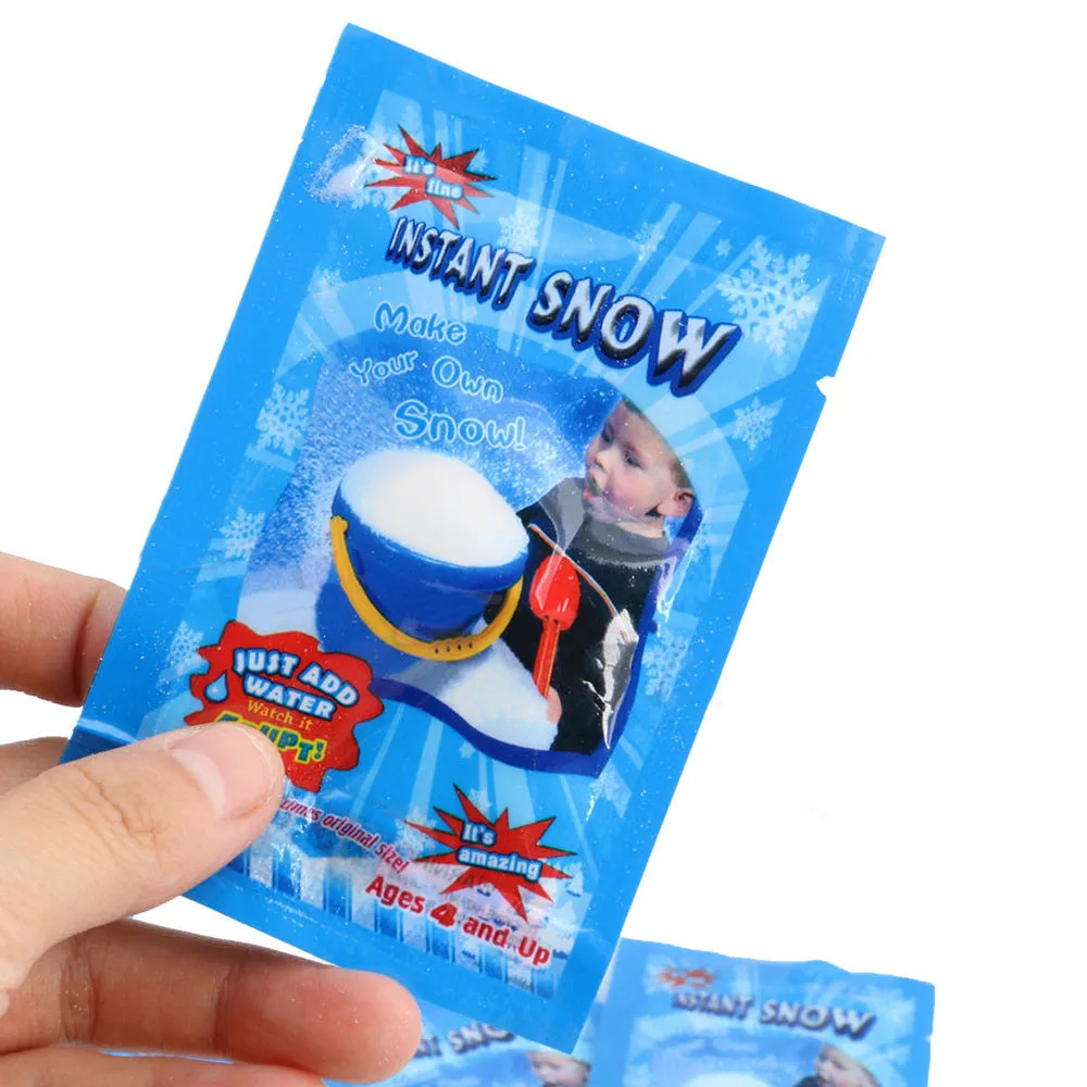 10Packs Magic Instant Fake Fluffy Snow Super Absorbant Christmas Wedding Decor Useful Easy For Festive embellishment H5