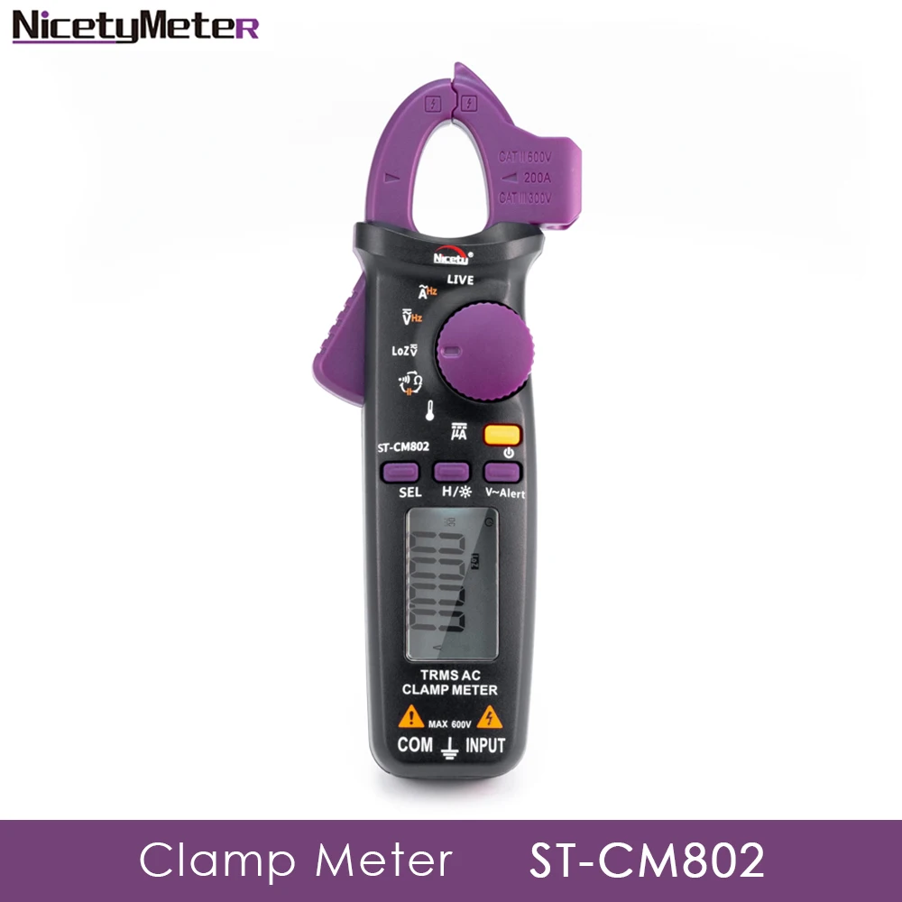 Nicetymeter ST CM802 True RMS 6000 отсчетов цифровой измеритель Зажим постоянного и переменного