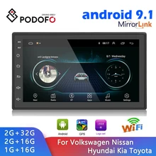 Podofo 2 din Autoradio Android GPS Multimedia-Player Autoradio 7'' Touch Screen Bluetooth FM WIFI Auto Audio Stereo Mirrorlink