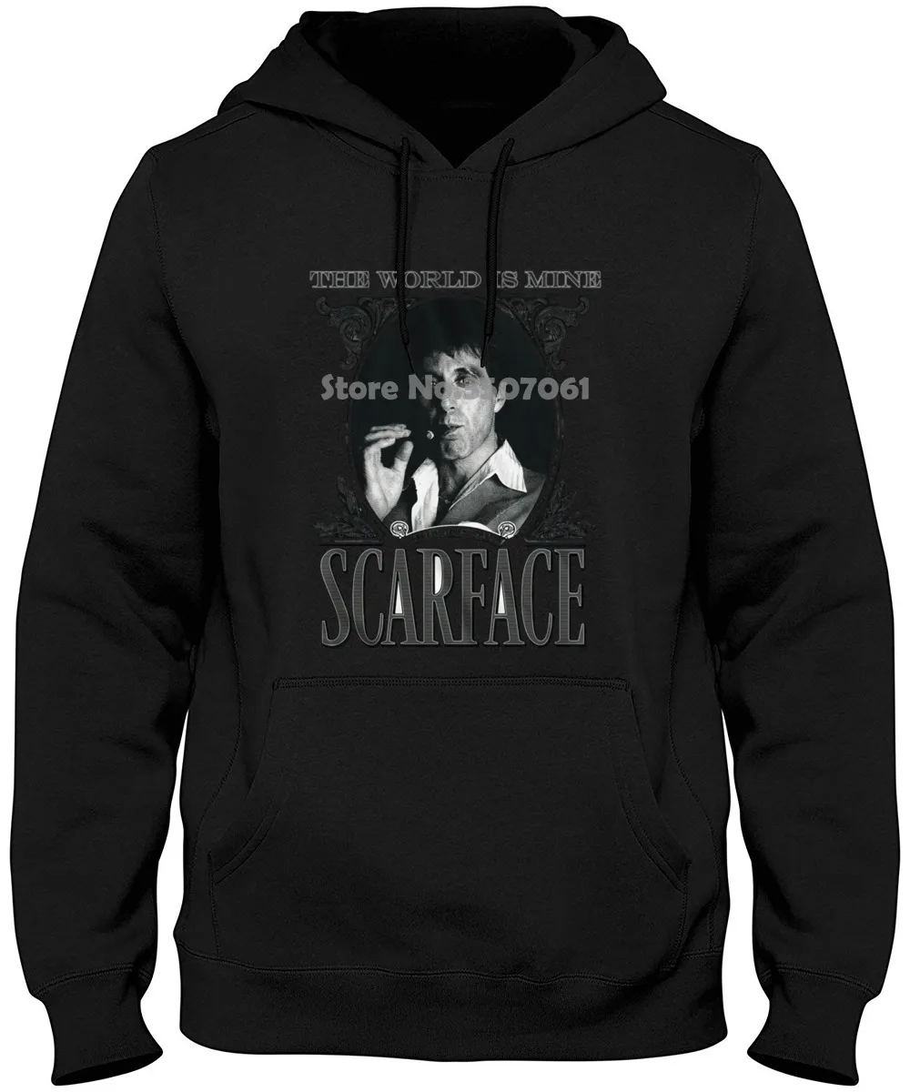 

High Quality Personality Scarface The World Is Mine Crime Movie Al Pacino As Tony Montana Adult Hoodies & Sweatshirts