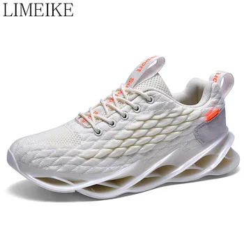 

New Blade Running Shoes for Men Antiskid Damping Cool Outsole Walking Trekking Leisure Summer Running Zapatills Sneakers
