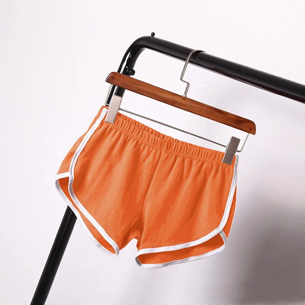 Sports Shorts Gym Jogging Running Shorts Women High Waist Lifting Push Up Tight Sweatpants Workout Training Fitness Yoga Pant