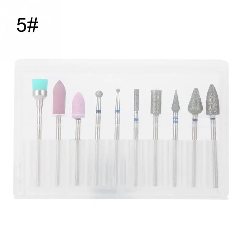 Type05 Nail Drill For Manicure 6 Types Alloy Steel Nail Art Drill Polish Head Kit Nail Drill Machine Accessories Manicure Tool - Цвет: Type05