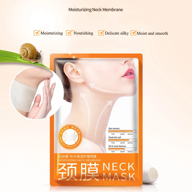 10PCS lot BIOAQUA Neck Mask Hyaluronic Acid Lifting Firming Moisturizing Nourishing Mask Anti Wrinkle Aging Neck