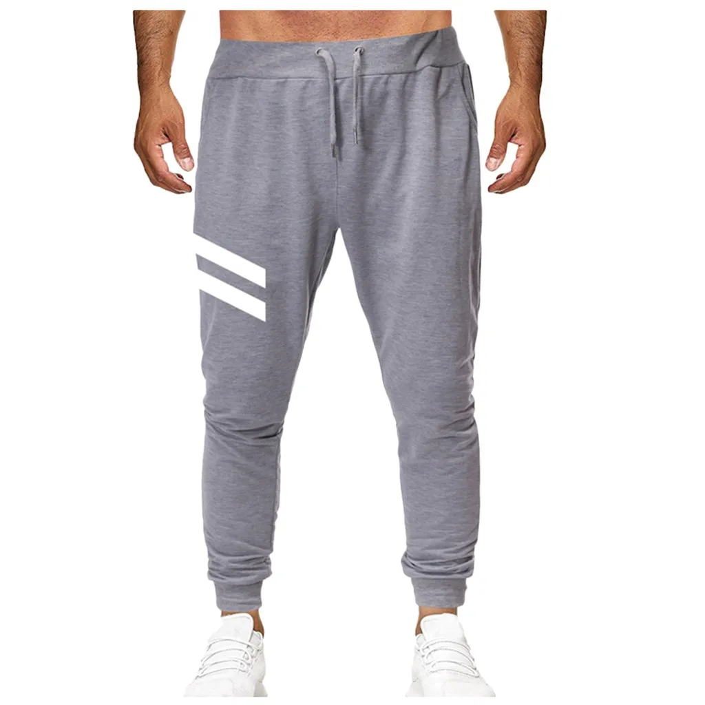 Feitong pantalones hombre брюки мужские модные уличные спортивные беговые шнурки повседневные печатные черные брюки спортивные брюки