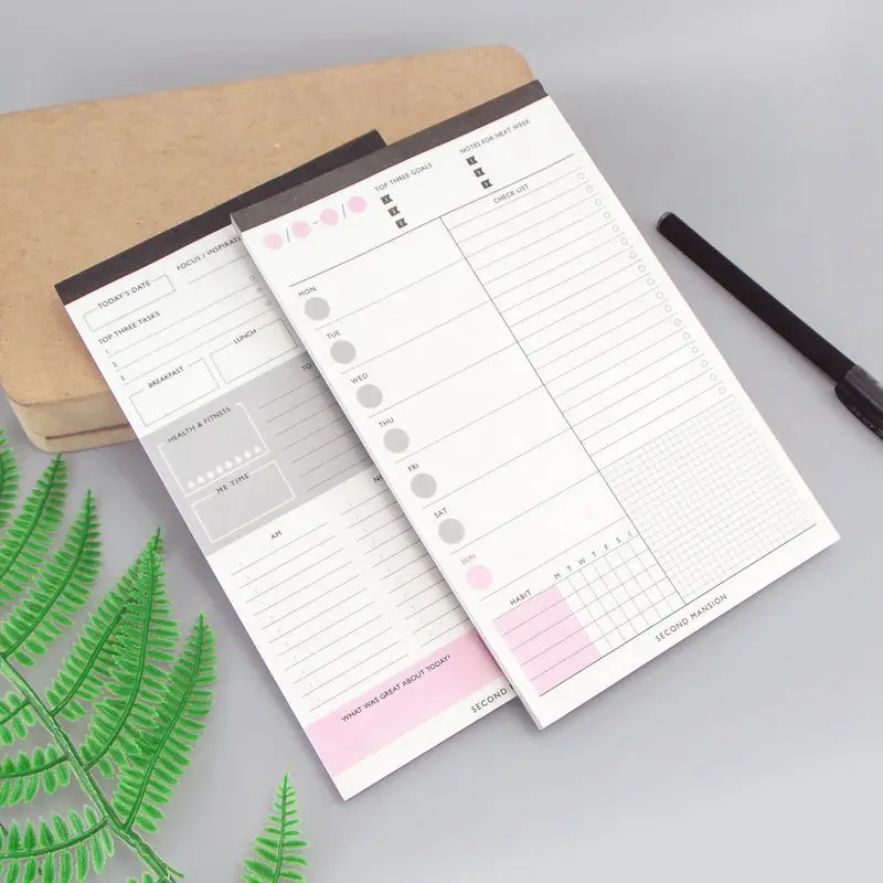 60Sheets Creative Daily Plan/Time Table/Weekly Desktop Plan Book Memo Note Pad Tearable Notes Book Schedule Paper Stationery 60Sheets Creative Daily Plan/Time Table/Weekly Desktop Plan Book Memo Note Pad Tearable Notes Book Schedule Paper Stationery