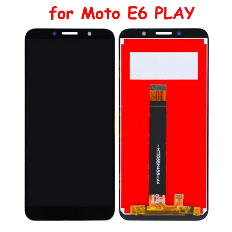 ЖК дисплей для Motorola Moto E6 Plus PAGA0004 play экран + сенсорный дигитайзер Датчик сборка