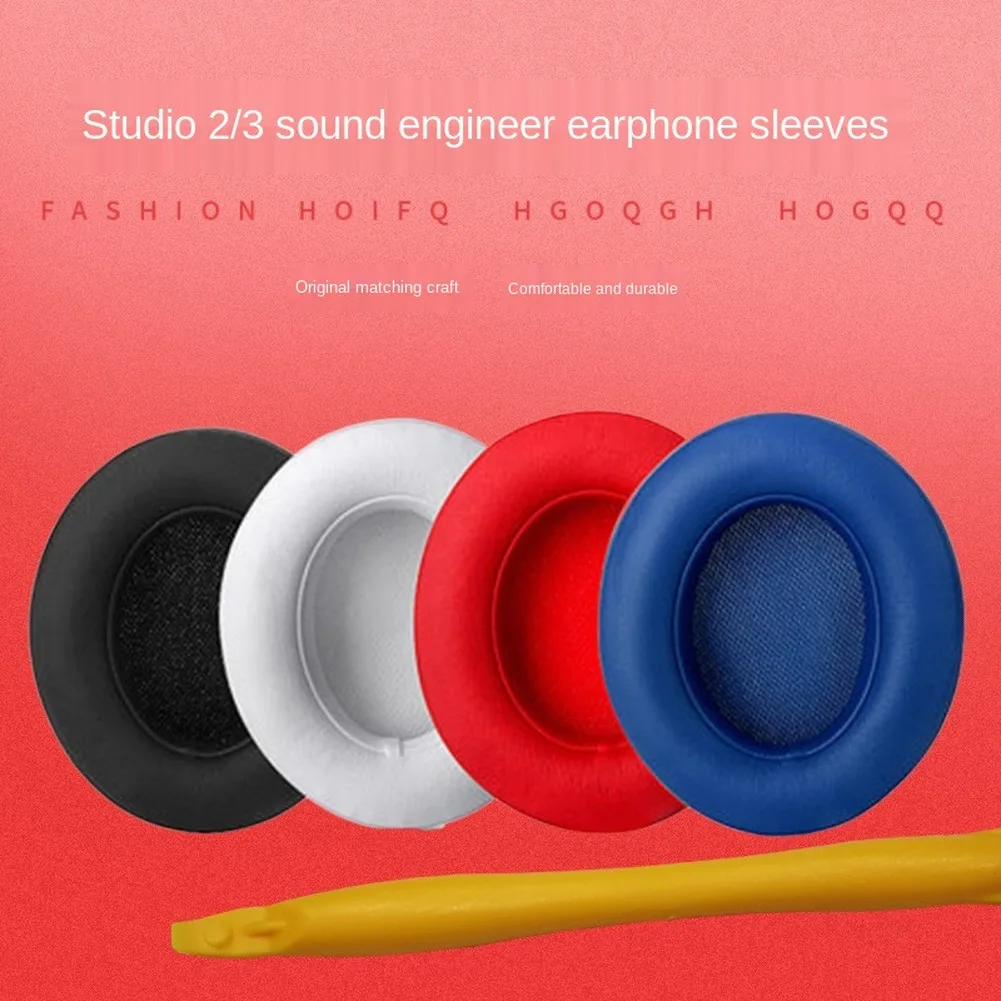 1pair Replacement Ear Pads Cushions Compatible with Beats Studio 2 0 3 Wired Wireless Headphone
