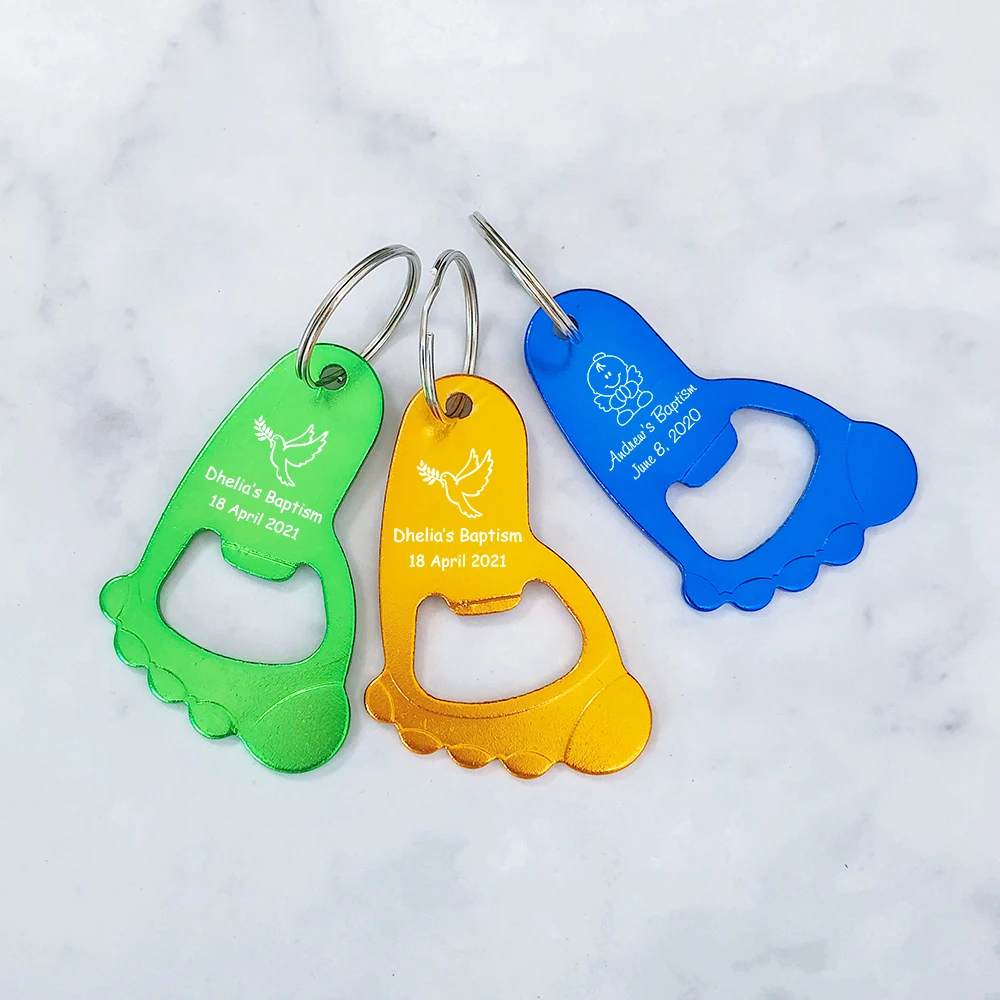 Baby Foot Keychain Bottle Opener 20 Pieces beer bottle opener keychains