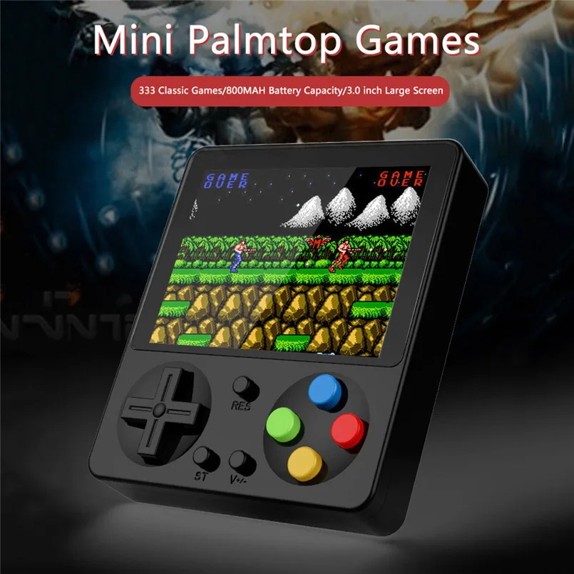 Built-in 333 Classic Games 3.0 inch HD LCD Screen Portable Video Game Retro Console Can be Played on TV Gift Toys 40DEC26 | Электроника