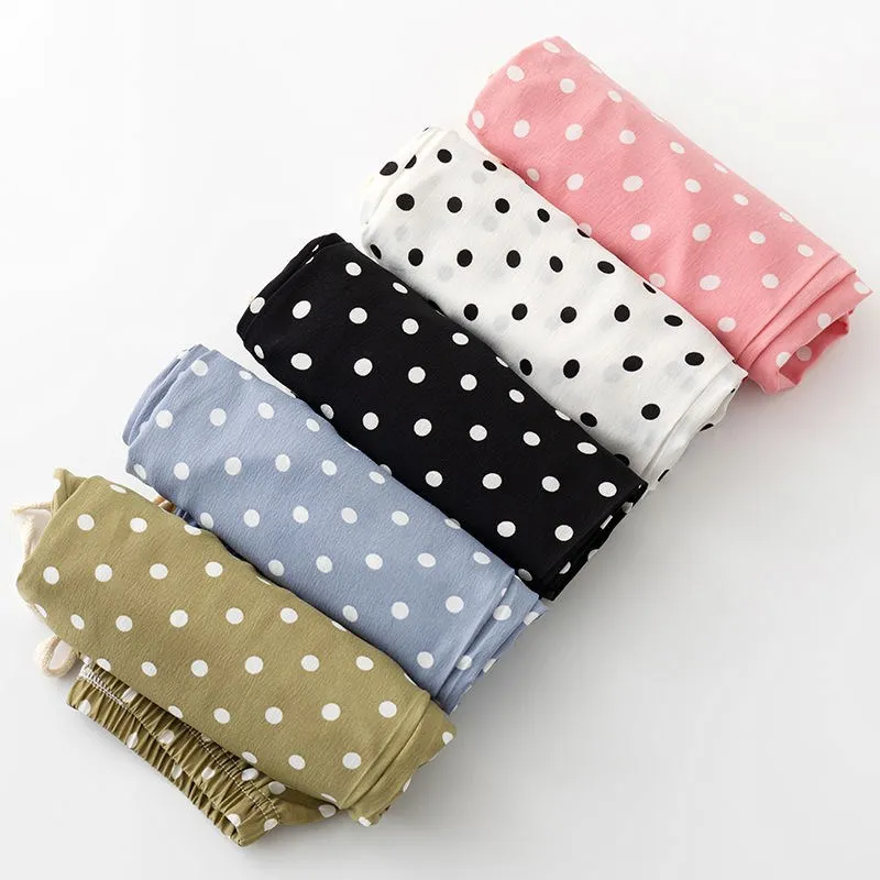 Polyester Children's Anti-mosquito Pants Bloomers Thin Polka Dot Baby Pants Girls and Girls Summer Baby 3-10Years girls pants kids pants girls trousers