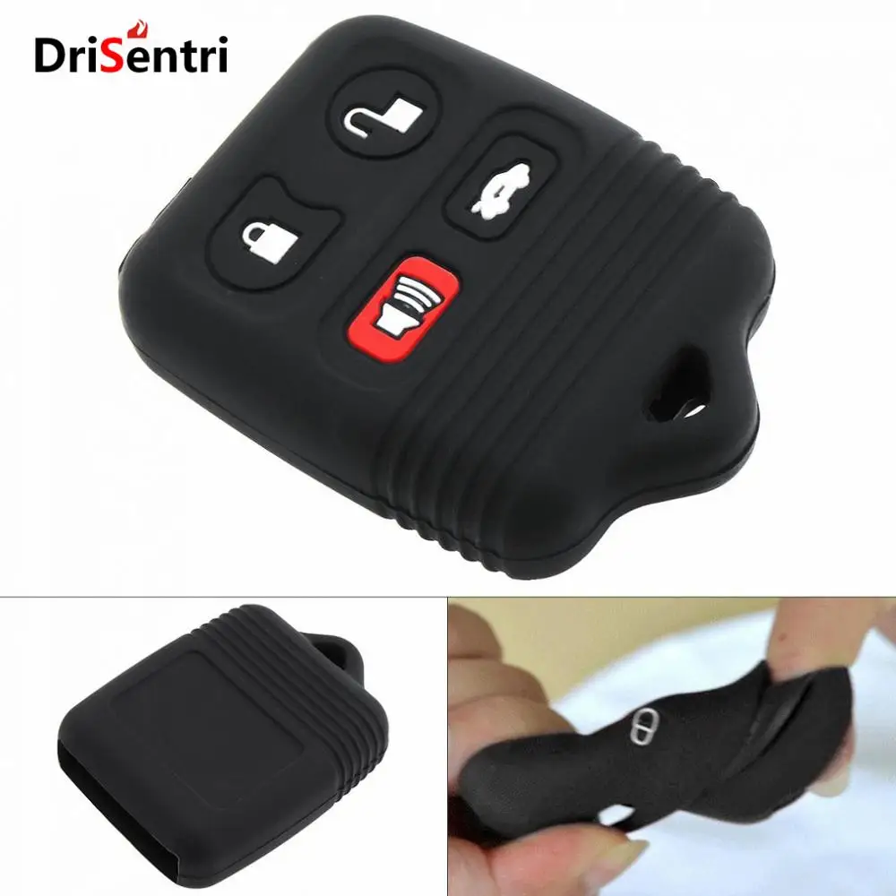 

4 Buttons Silicone Straight Plate Car Key Case Protector Holder for Ford Windstar New Arrival
