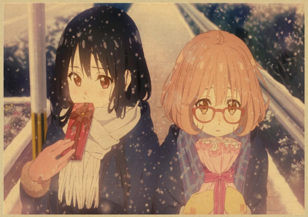 Светло-серый Японское аниме kyoukai no kanata стикер стены украшения комнаты обои - Цвет: Светло-серый