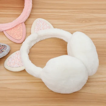 

Women Girls Warm Earmuffs Cute Plush Elastic Outdoor Winter Ear Covers Cozy Ear Warmers Fashion New