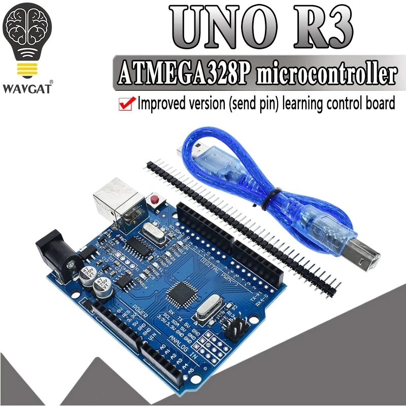 modified version One set UNO R3 CH340G+MEGA328P Chip 16Mhz For Arduino UNO R3 Development board + USB CABLE afbeelding