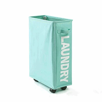 

Household cloth clothes dirty clothes box storage basket hamper clothing foldable wheel laundry basket clothes