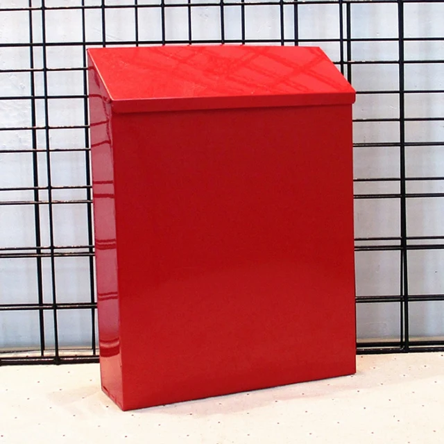 Kezdőlapi Postafiókkerti Postaláda Zárolható Oszlopdoboz Kulccsal Zárlevéldoboz Kültéri Udvar Ajtó Tornác Lógó Dekoráció Piros - Image 5