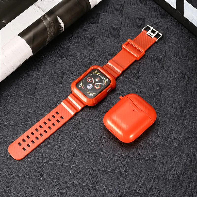 Wireless Charging Receiver Case for AirPods Carbon Fiber Soft Silicone TPU Support Wireless Charging Cover for AppleAirpods Case