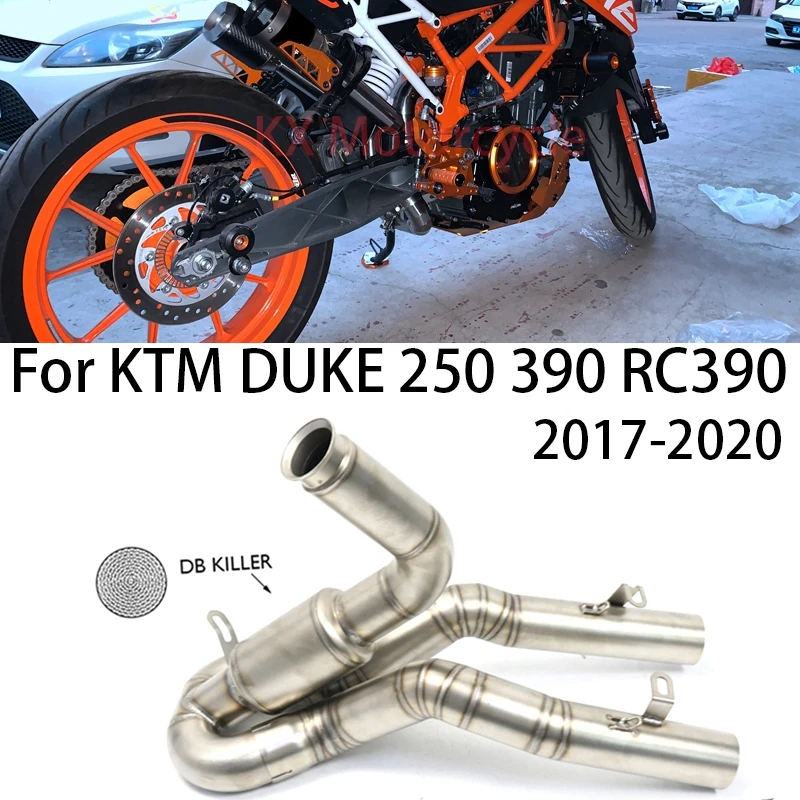 Выхлопная труба средней длины для мотоцикла Соединительная KTM Duke 125 250 390 RC390 2017 2018