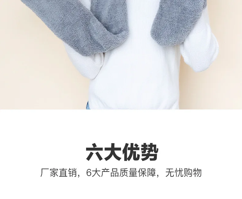 Sparsil, женский зимний бархатный шарф, Корейская Милая шапка, перчатки, 3 штуки, плюшевые Соединенные aux меховые шарфы, толстый теплый шейный