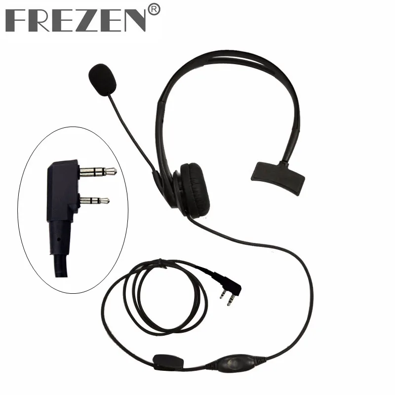 

Overhead Earpiece Headset Swivel Boom Microphone Noise Cancelling For Kenwood Walkie Talkie For Baofeng UV-5R WOUXUN Ham Radio