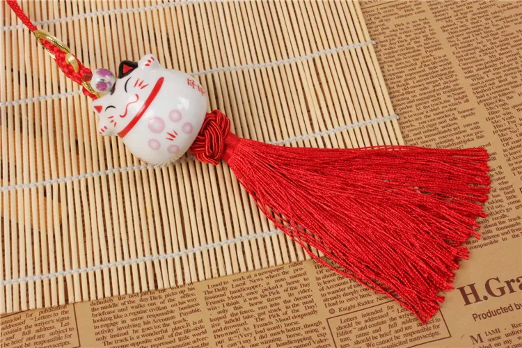 Lucky Cat Керамический автомобильный подвесной орнамент Taobao Милая Керамика Подвеска автомобиль украшение напрямую от производителя Sellin