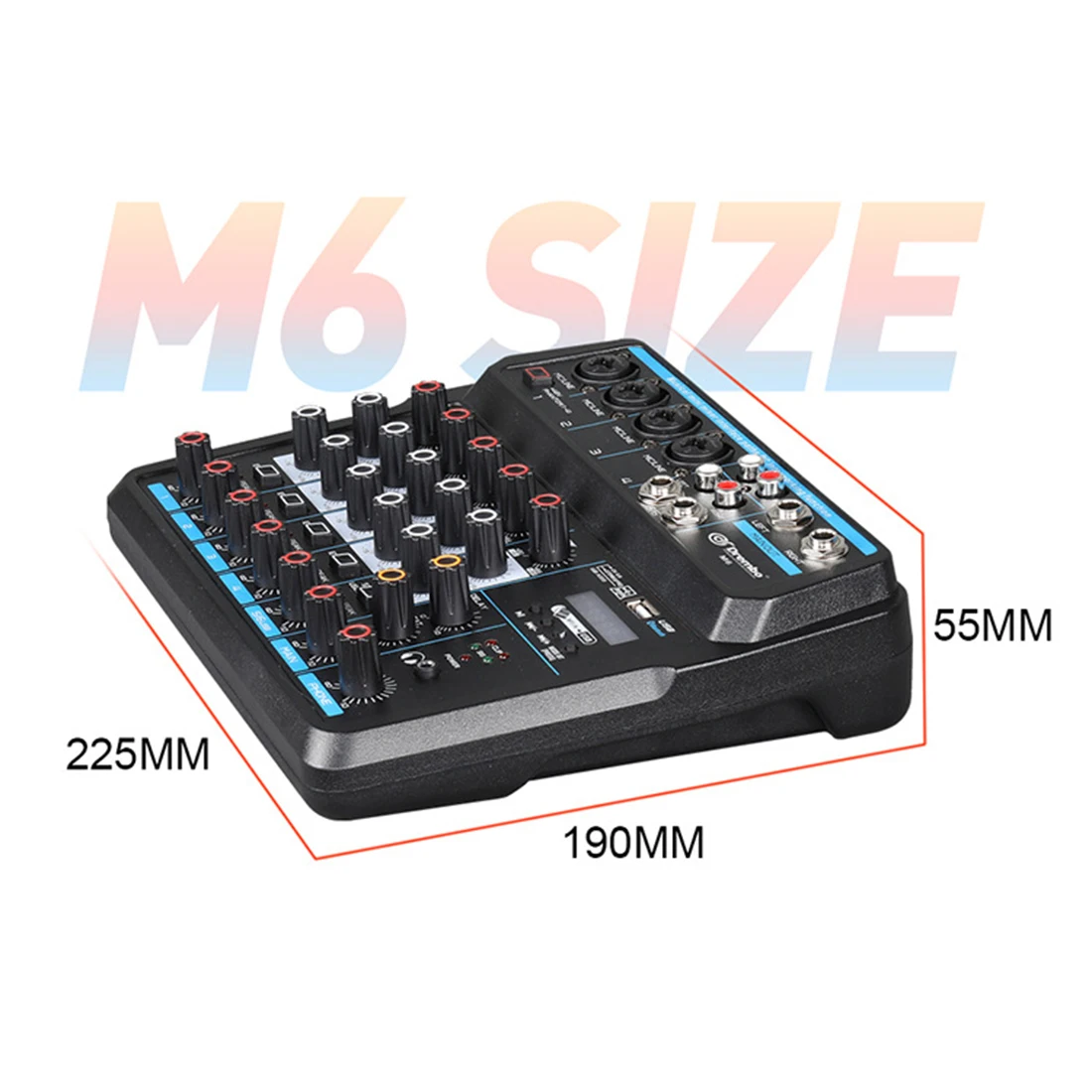 6 каналов DJ микшер музыкальный микшер караоке-плееры Bluetooth USB MP3 Усилитель-US Plug