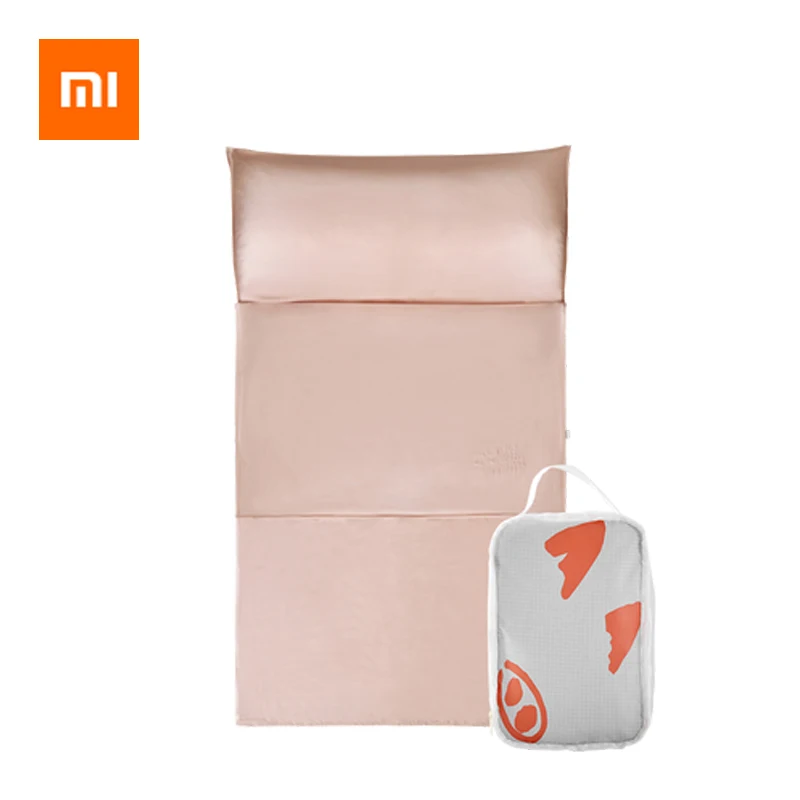 Xiaomi чистый цвет ультра легкий компактный спальный мешок хлопок грязный изолированный лист для путешествий отель поезд личной гигиены