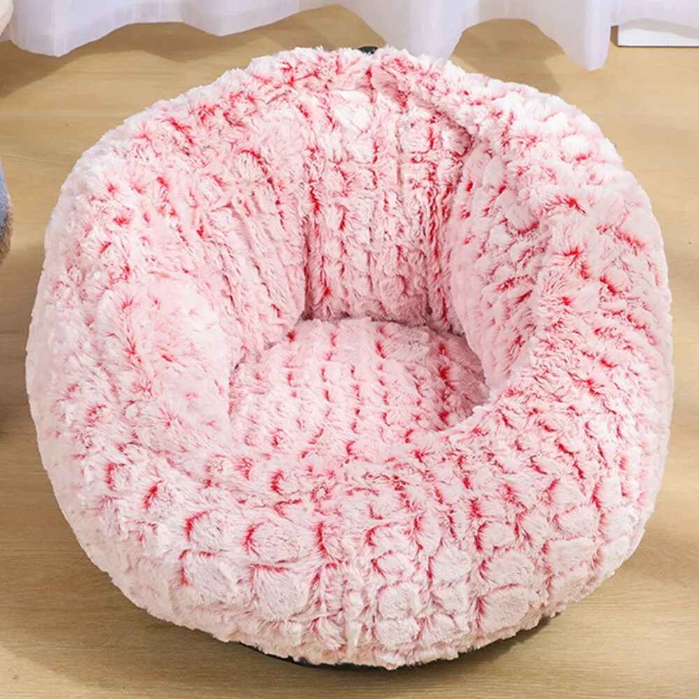 adjustable Pink Мягкая кровать для собаки, моющаяся, длинная, плюшевая, для собаки, для питомника, для кошки, для дома, коврики, диван для чихуахуа, для собаки, корзина, теплое гнездо для питомца, кровать для щенка, подушка Mat2019 - Цвет: adjustable Pink