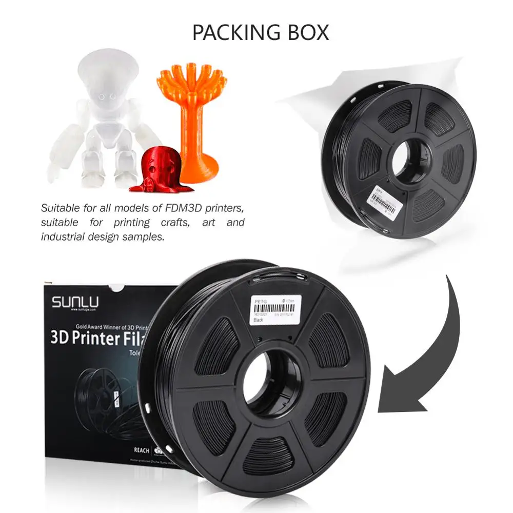 Enotepad PETG черный 3D принтеры нити 1 75 мм ПЭТГ белый подарок DIY печать на продажу с 5 шт.