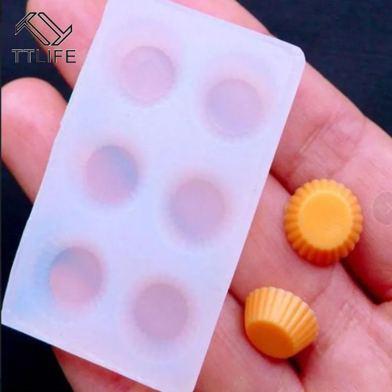 

Mini Biscuit Silicone Mold Fondant Sugar Cake Decoration Chocolate Clay Epoxy Crystal Silicone Mold Baking Kitchen Accessories