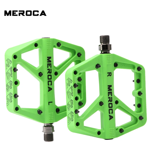 Meroca Bike Pedal Nylon Faser Lager Pedal Für MTB Leichte Extra Große Größe  Nicht-rutsch Verschleiß-beständig Fahrrad zubehör - AliExpress