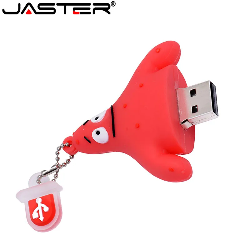 JASTER крутой милый Губка Боб usb флеш-накопитель usb 2,0 4 ГБ 8 ГБ 16 ГБ 32 ГБ Флешка 64 Гб usb флешка
