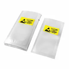 50 шт. алюминиевая фольга Открытый верх Антистатический мешок 6 см x 11,5 см для мобильных запасных частей