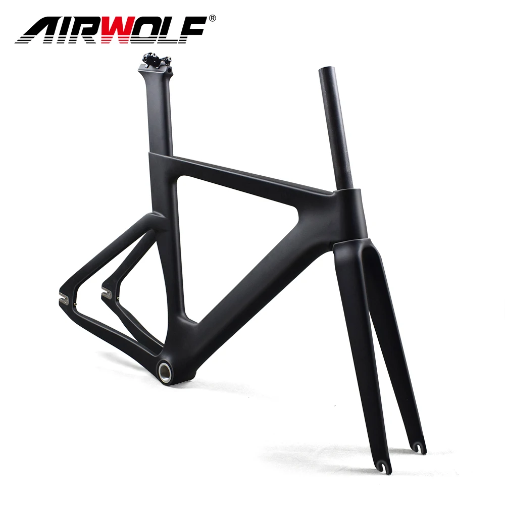 Fixed gear Карбон велосипедная Рама с вилкой/Шоссейный углеродный след велосипедная Рама