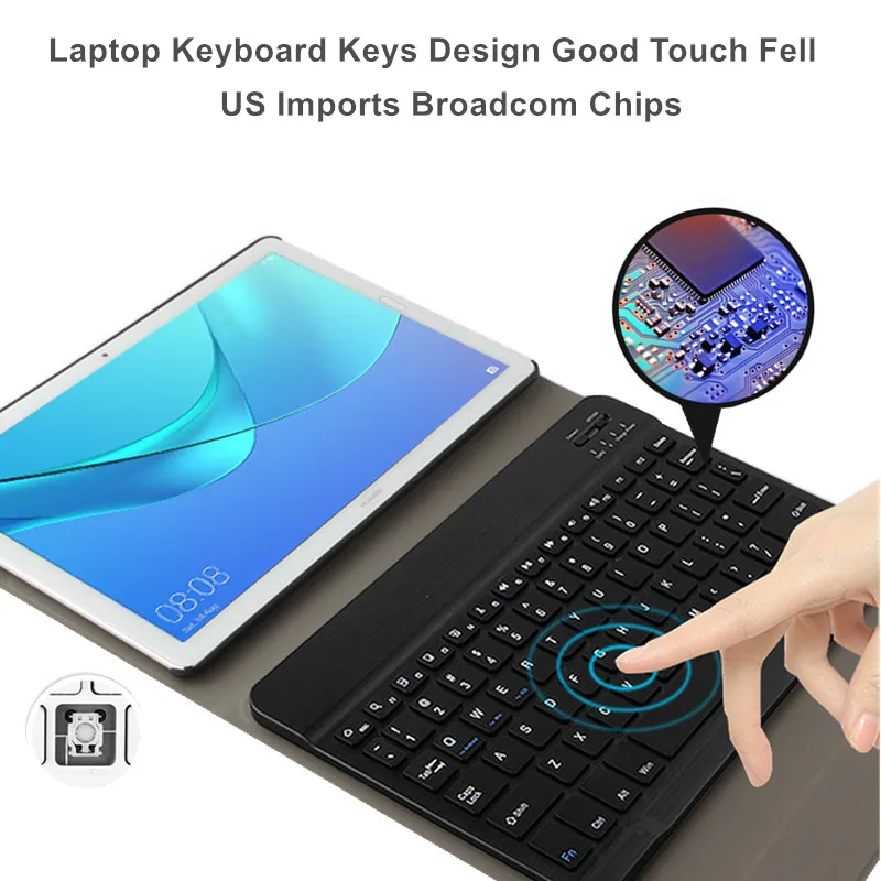 Чехол с Bluetooth клавиатурой для Samsung Galaxy Tab A 10 1 2016 SM T585 кожаный чехол планшета